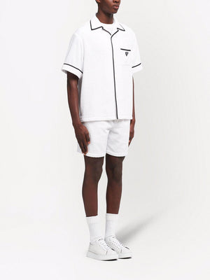 PRADA Stylish White Cotton Men's Shirt - SS24