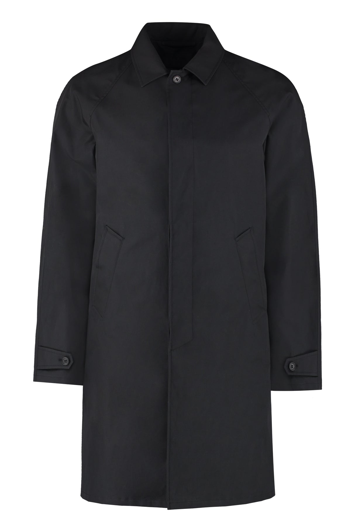 PRADA Classic Black Trench Jacket for Men - Seasonal Must-Have for 2024
