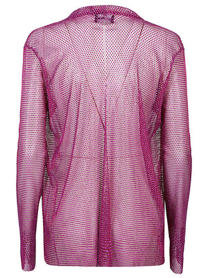 SANTA BRANDS Fuchsia Single-Breasted Blazer Jacket for Women - FW23 Season