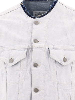 Áo khoác Denim Slim Fit màu xanh nhạt dành cho nam giới - Bộ sưu tập SS24