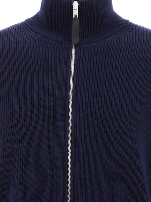 MAISON MARGIELA Men's Knit Zip-Up Cardigan - Blue for SS24