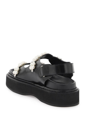 SIMONE ROCHA Studded Platform Sandals for Women in Black