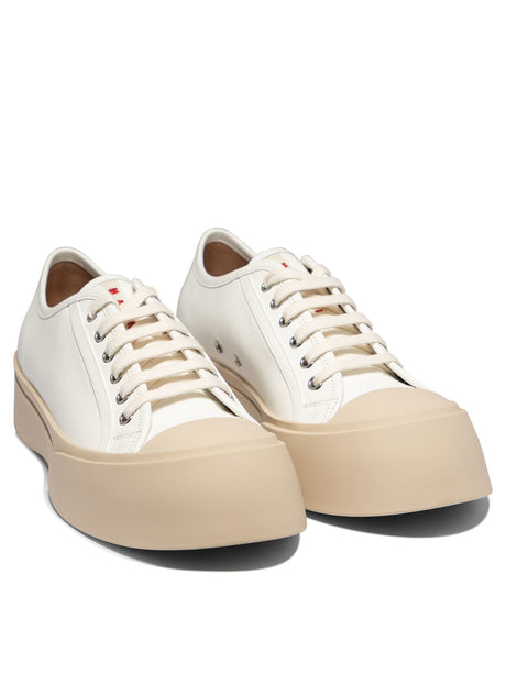 MARNI Stylish White Leather Sneakers for Men - FW24