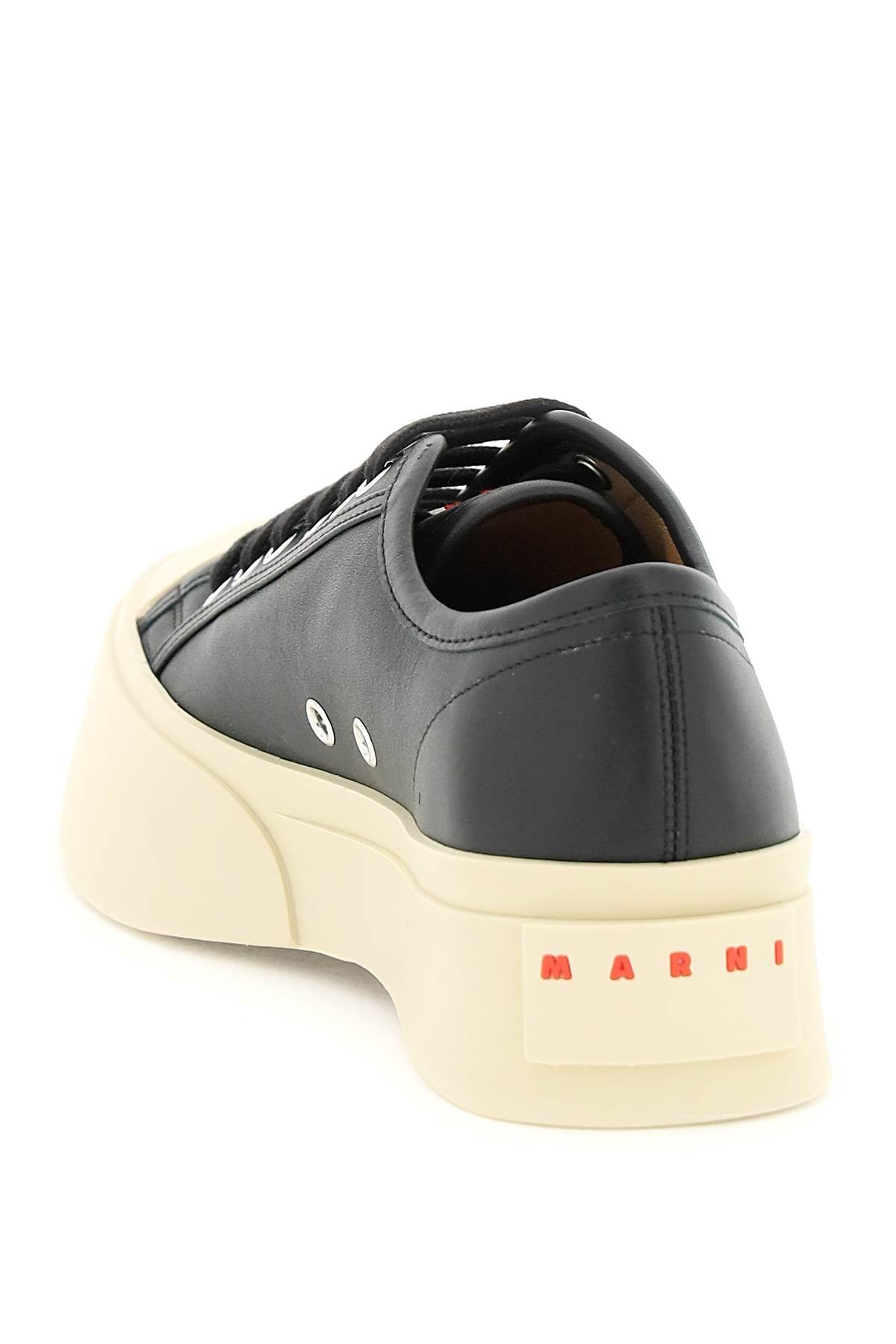 MARNI Modern Leather Sneaker for Women in Black - FW23 Collection