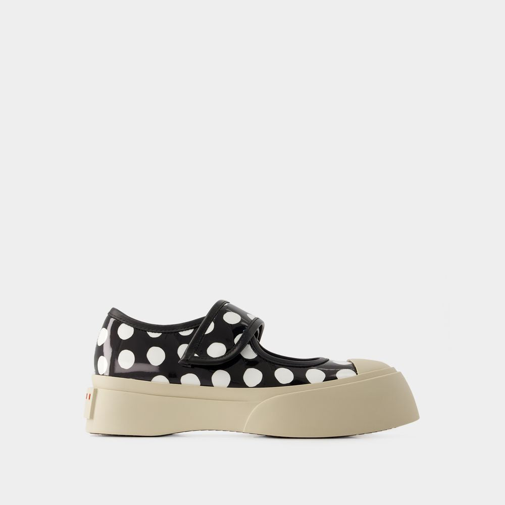 MARNI Black Mary Jane Sneakers for Women
