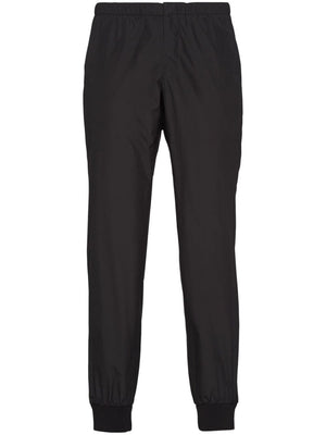 PRADA Luxurious Black Silk Trousers for Men