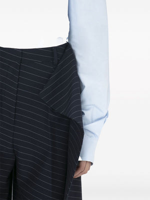 JW ANDERSON Navy Striped Pants for Women - SS24 Collection
