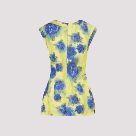 MARNI Yellow Polyester Top for Women - SS24 Collection