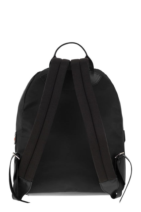 KITON Black Backpack with Logo - Men's Polyamide Backpack for SS24