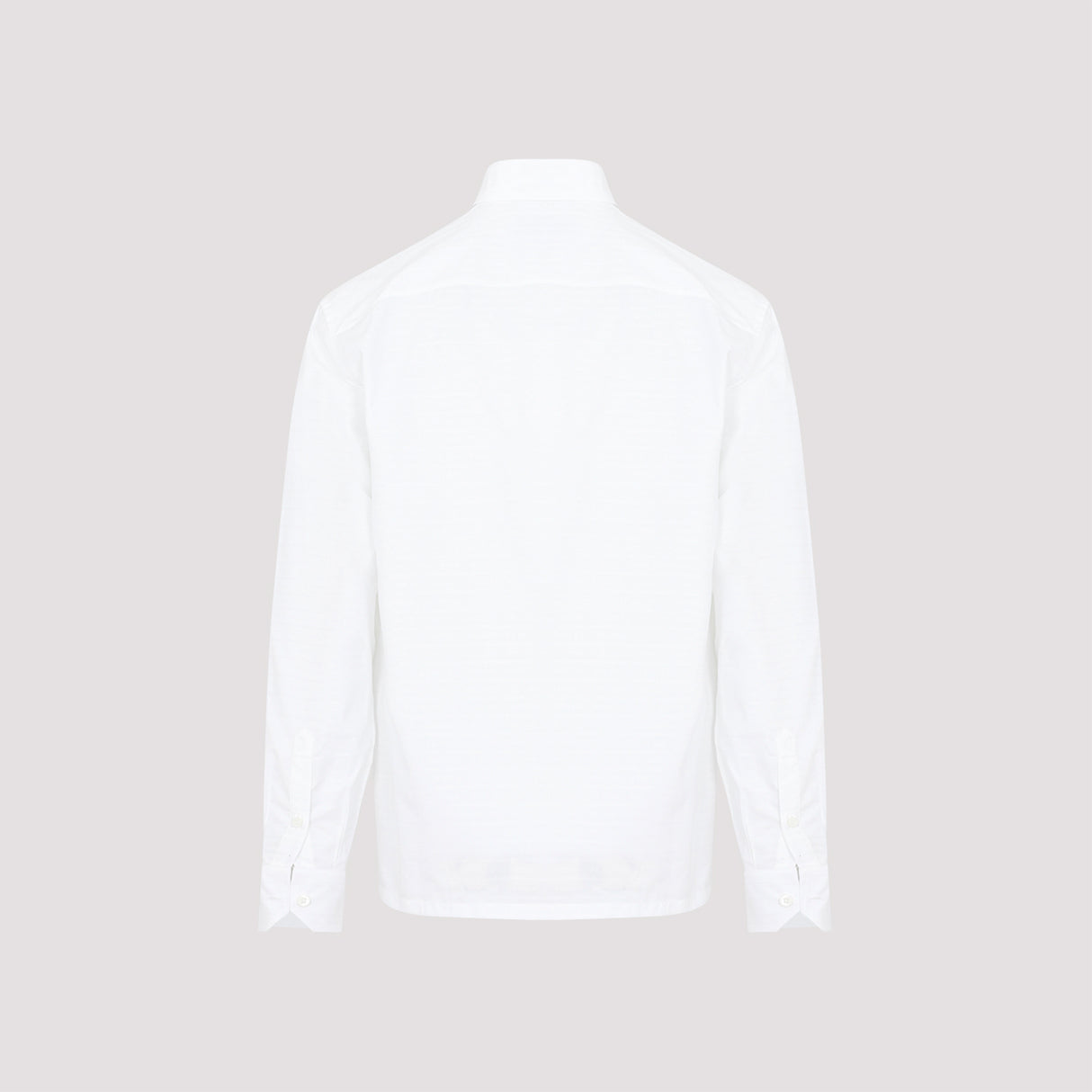 PRADA The Classic White Poplin Shirt for the Modern Gentlemen - FW23 Collection
