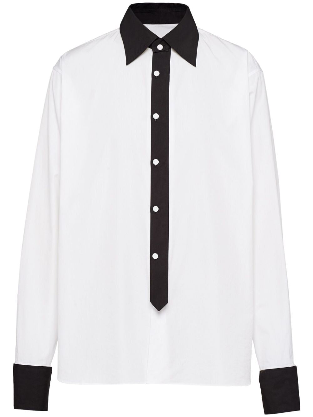 PRADA Classic White Cotton Shirt for Men - SS24 Collection