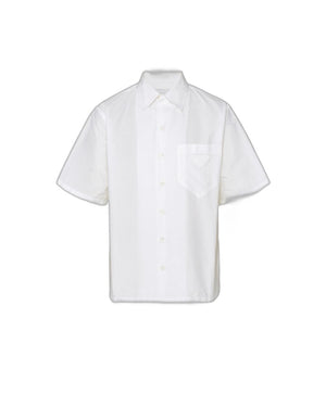 メンズ用オリジナル ホワイトコットンシャツ-SS24