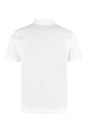 PRADA Classic Cotton Piqué Polo Shirt for Men in White