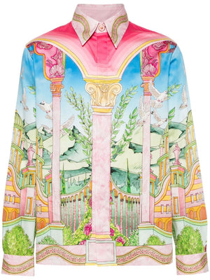 CASABLANCA Multicolour Le Jardin Ideal Printed Cotton Shirt for Men - SS24