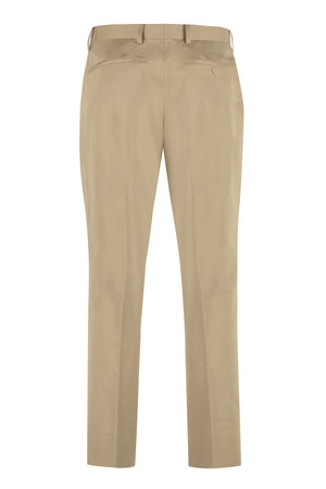 PRADA Tailored Trousers - Beige Cotton Pants for Men