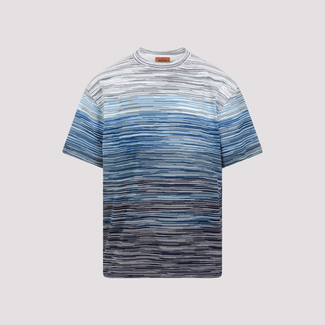 Blue 100% Cotton T-Shirt - SS24コレクション