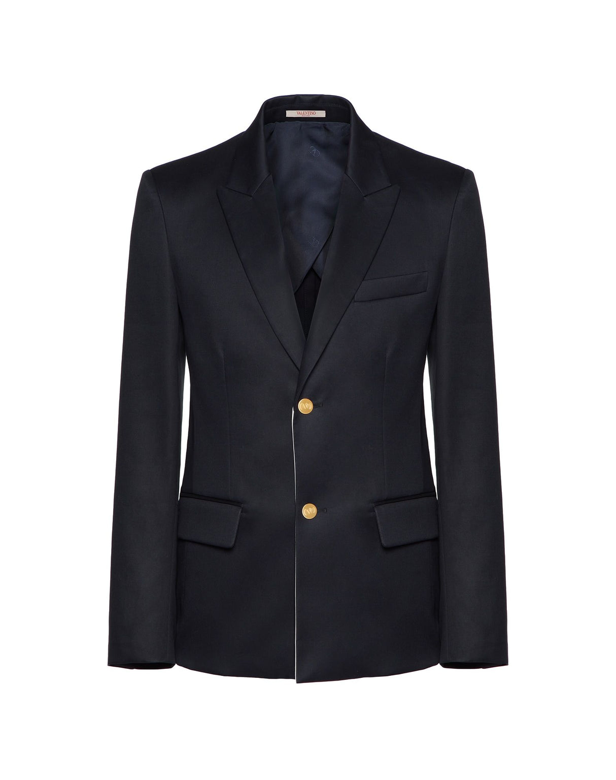 VALENTINO Navy Semi-Fitted Men's Jacket for SS23