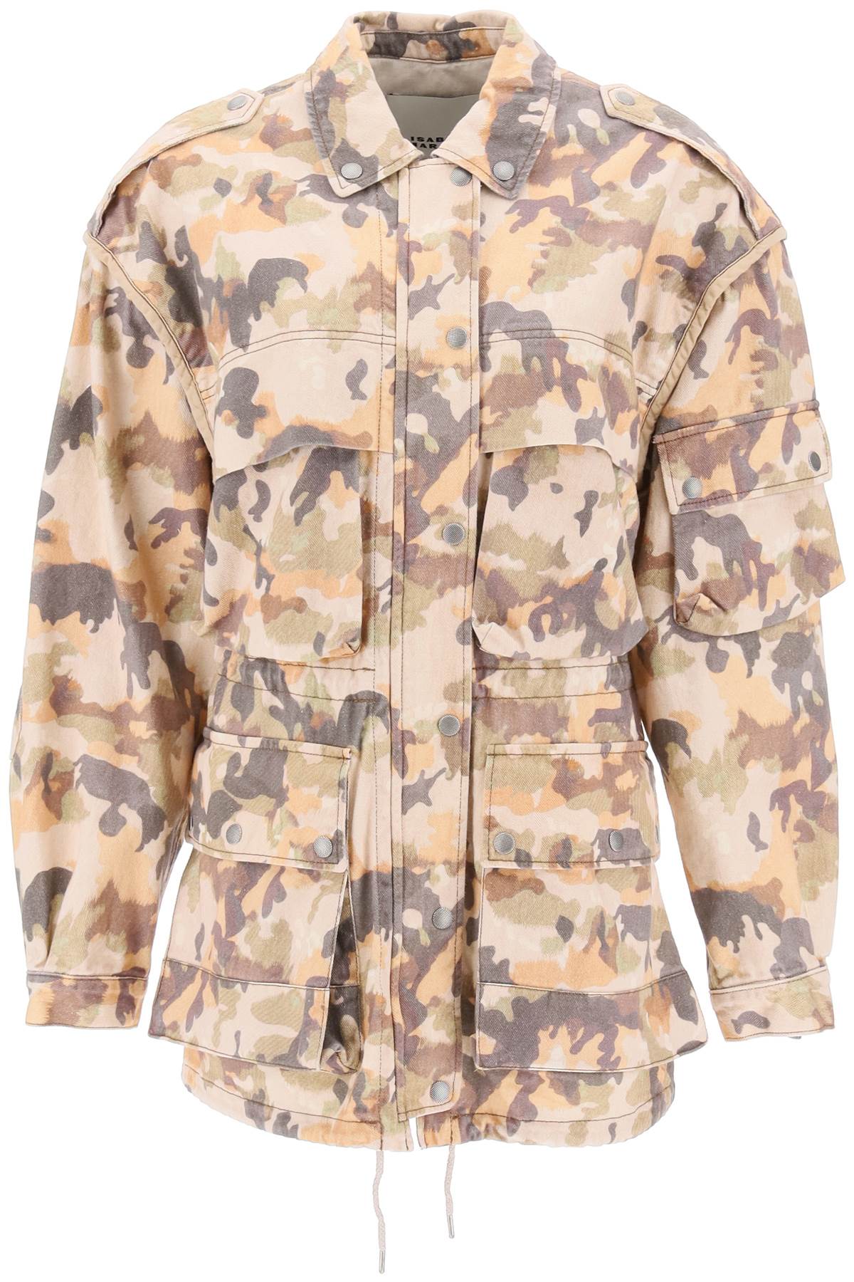 ISABEL MARANT Camouflage Cotton Jacket with Cargo-Inspired Design for Women - SS23 Collection