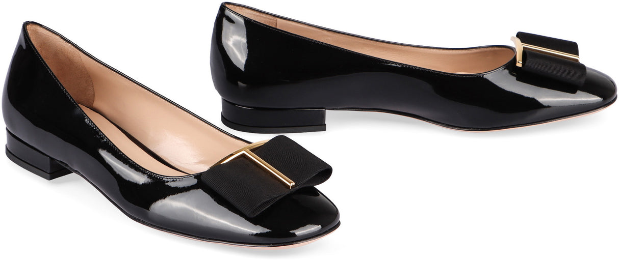 TOM FORD LEATHER BALLET FLATS