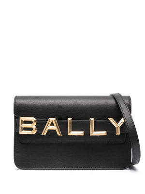 BALLY Luxurious Black Leather Crossbody Handbag for Women - FW23