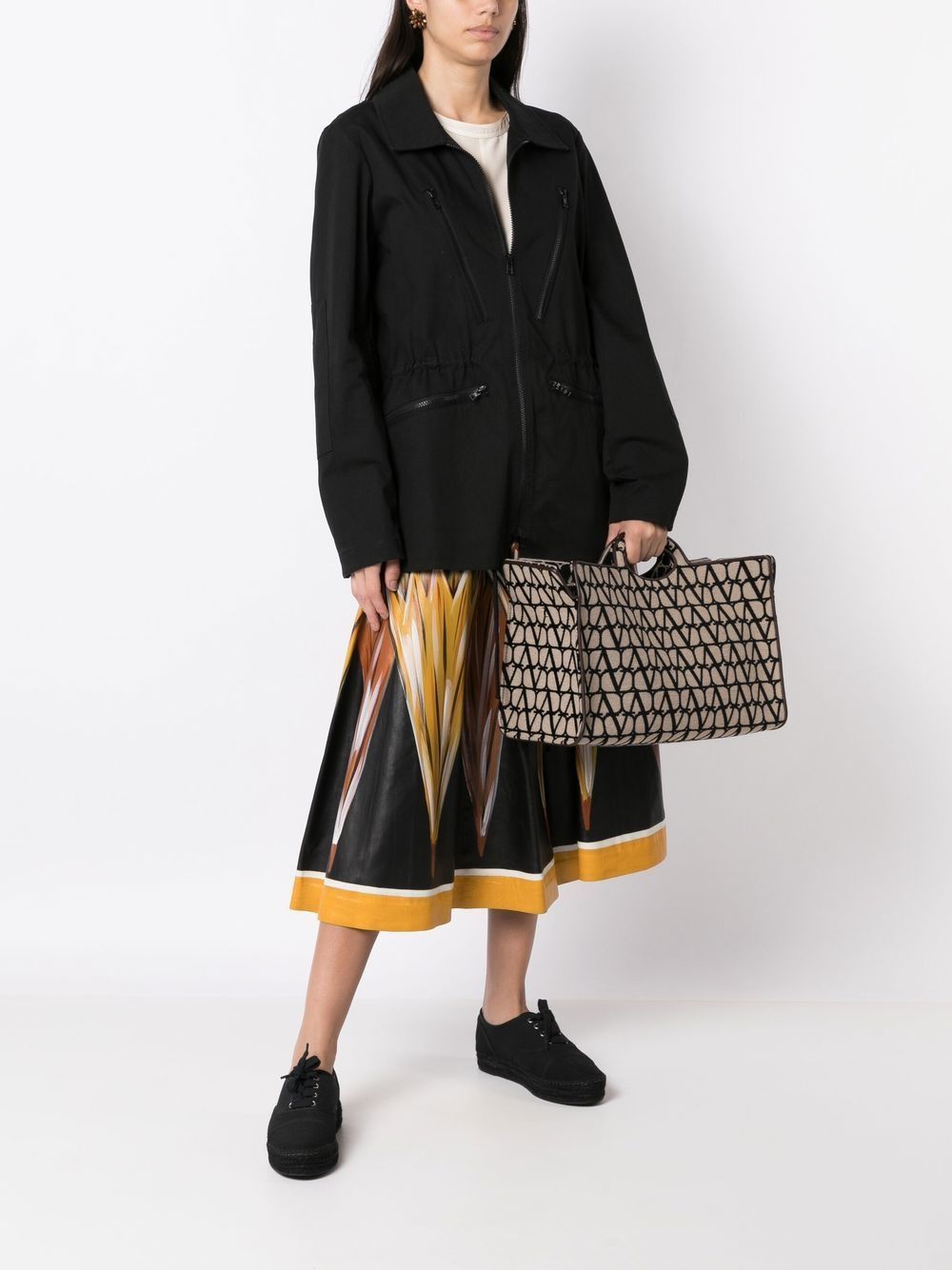 Túi xách LE TROISIEME sang trọng với thiết kế Tote NATURALE/NERO/FONDANT dành cho phụ nữ