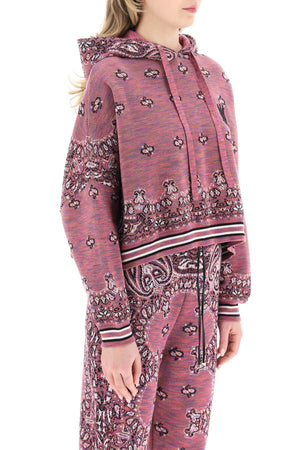 Áo Cropped Sweatshirt Purple Space Dye Bandana cho Nữ