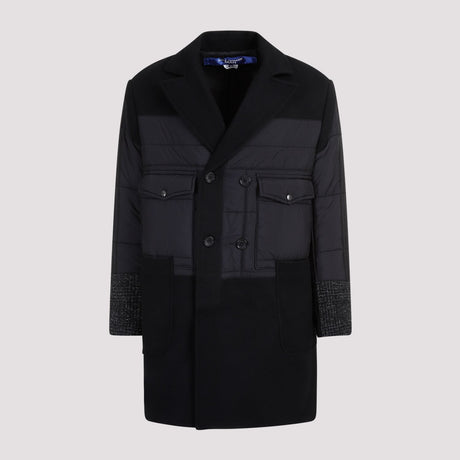 Black Wool Jacket for Men - FW23
