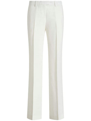 白色女士直筒裤 - SS24系列