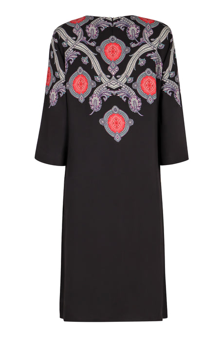 ETRO Elegant Silk-Blend Mini Dress with Pockets