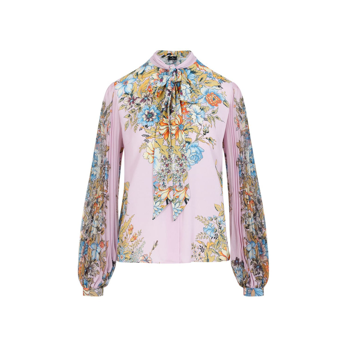 ETRO Silk Shirt for Women in Pink & Purple for SS24
