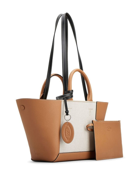 TOD'S SS24 Panelled Color Block Tote Handbag for Women
