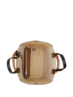 Panelled Leather Tote Handbag - SS24 Latest Fashion