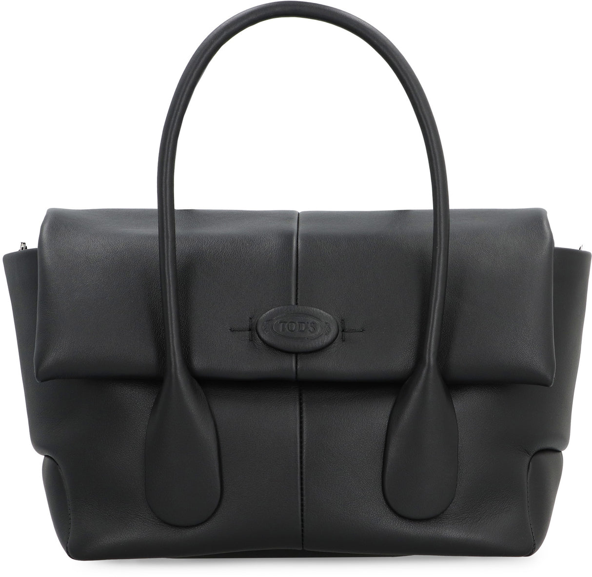 TOD'S New Arrival: Elegant Black Leather Reversible Handbag for Women