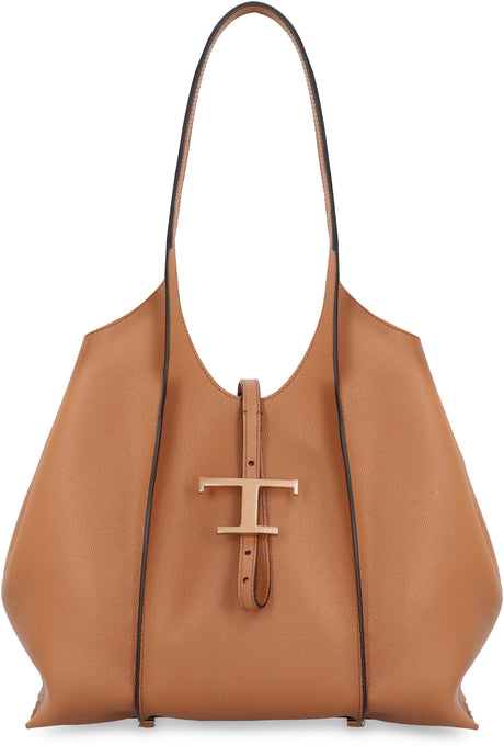 TOD'S T TIMELESS SMALL LEATHER Tote Handbag