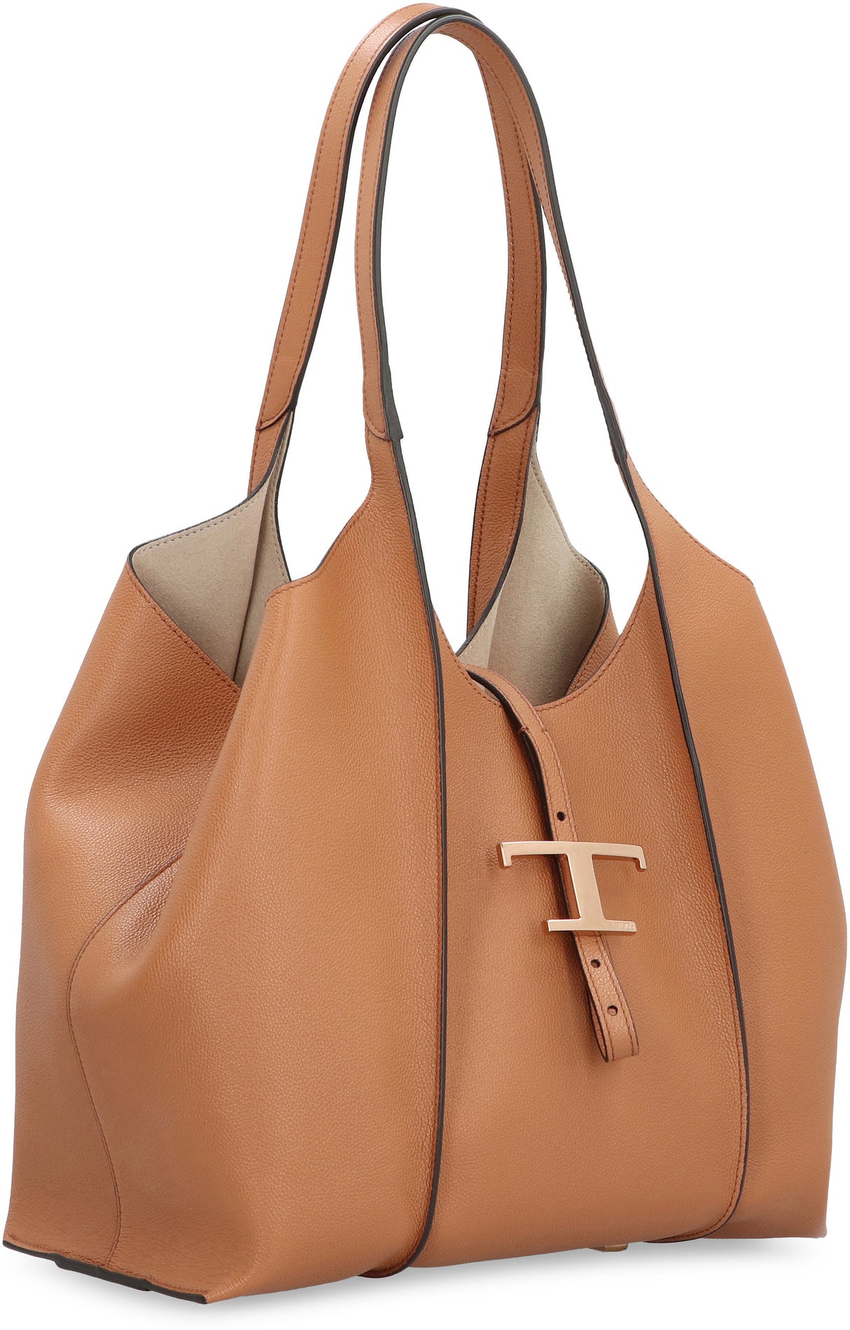 TOD'S T TIMELESS SMALL LEATHER Tote Handbag
