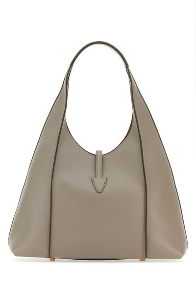 TOD'S Trendy Brown Leather Hobo Handbag for Women for SS24