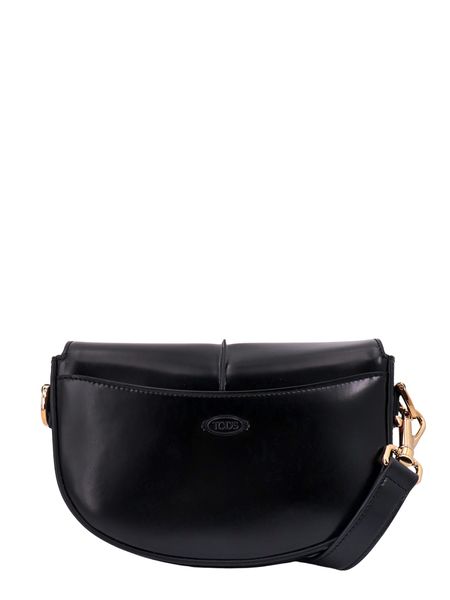 TOD'S Women's Gray Calf Leather Mini Crossbody Handbag Fall/Winter Collection