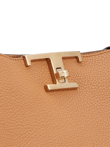 TOD'S Caramel Brown Leather Handbag for Women
