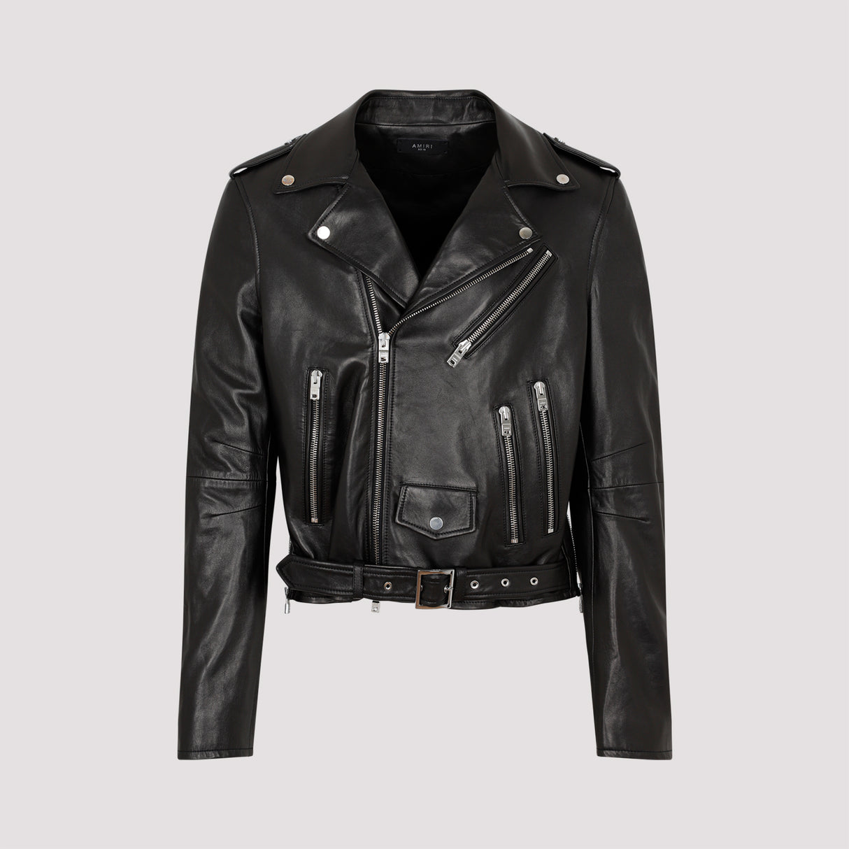 AMIRI Classic Biker Jacket for Men in Black - FW23 Collection