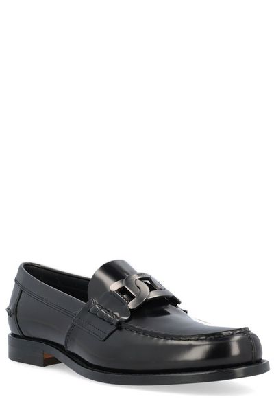 TOD'S Black Suede Loafers for Men from FW23 Collection
