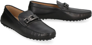 黑色男士皮質懶人鞋 - 時尚又舒適的莫卡素鞋