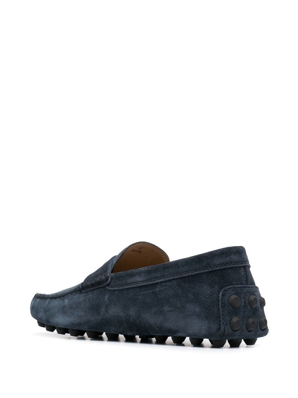 TOD'S RUBBER SUEDE LEATHER LOAFERS