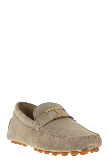 TOD'S Timeless Suede Moccasins for Men - Brown