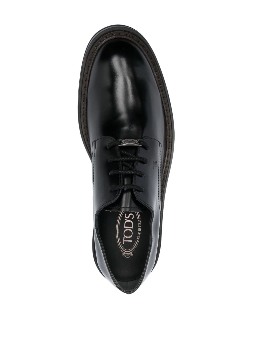 TOD'S Black Leather Moccasins for Men FW23
