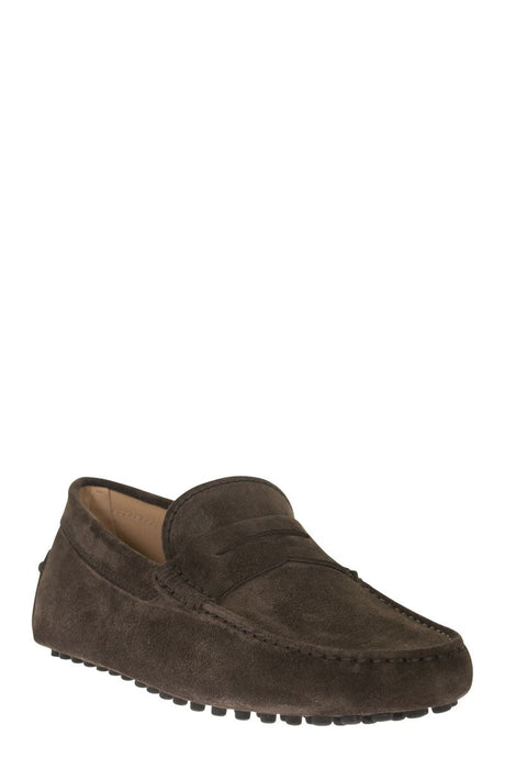 TOD'S Trendy Brown Leather Driver Loafers for Men - SS24 Collection