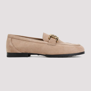 Nude & Neutral Suede Loafer for Women