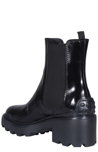 TOD'S Sophisticated Italian Leather Chelsea Ankle Boots for Women