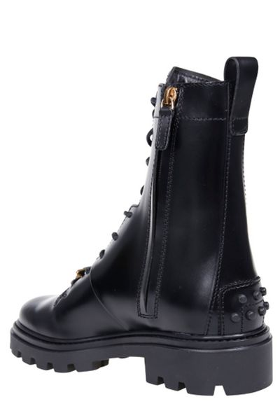 Giày boots da đen cổ điển cho phái nữ - Bộ sưu tập FW23