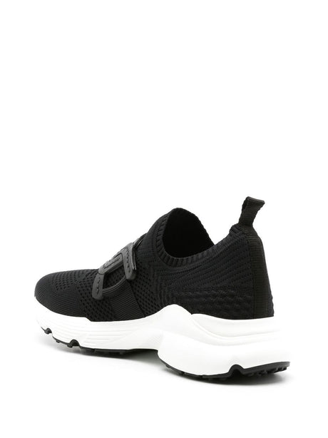 Women's Black Chain-Link Sneakers for SS24