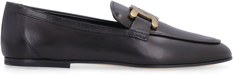 Women's Black Chain Link Loafers for SS24